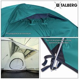Туристическая палатка с увеличенным тамбуром Talberg Malm 2