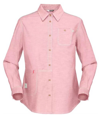 Norrona - Рубашка стильная для девушек Svalbard Cotton Shirt