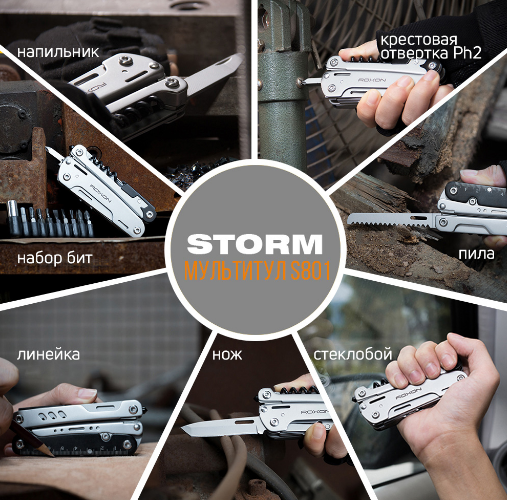 Roxon - Компактный мультитул Storm S801