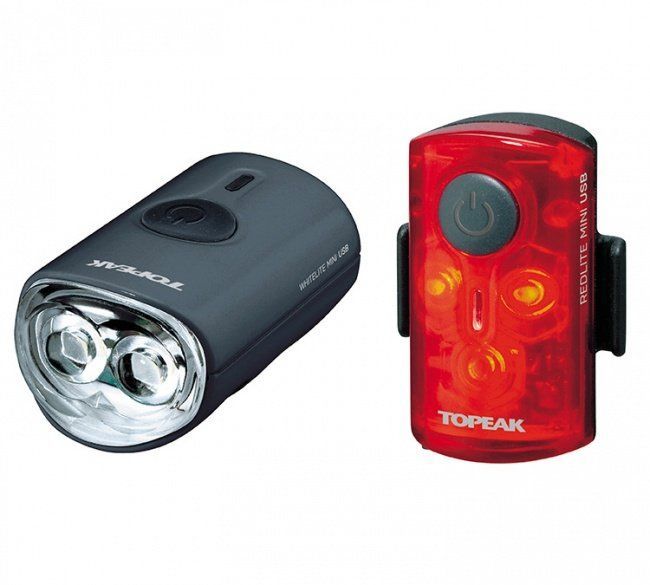 Topeak - Комплект фонарей с зарядкой Mini Combo USB