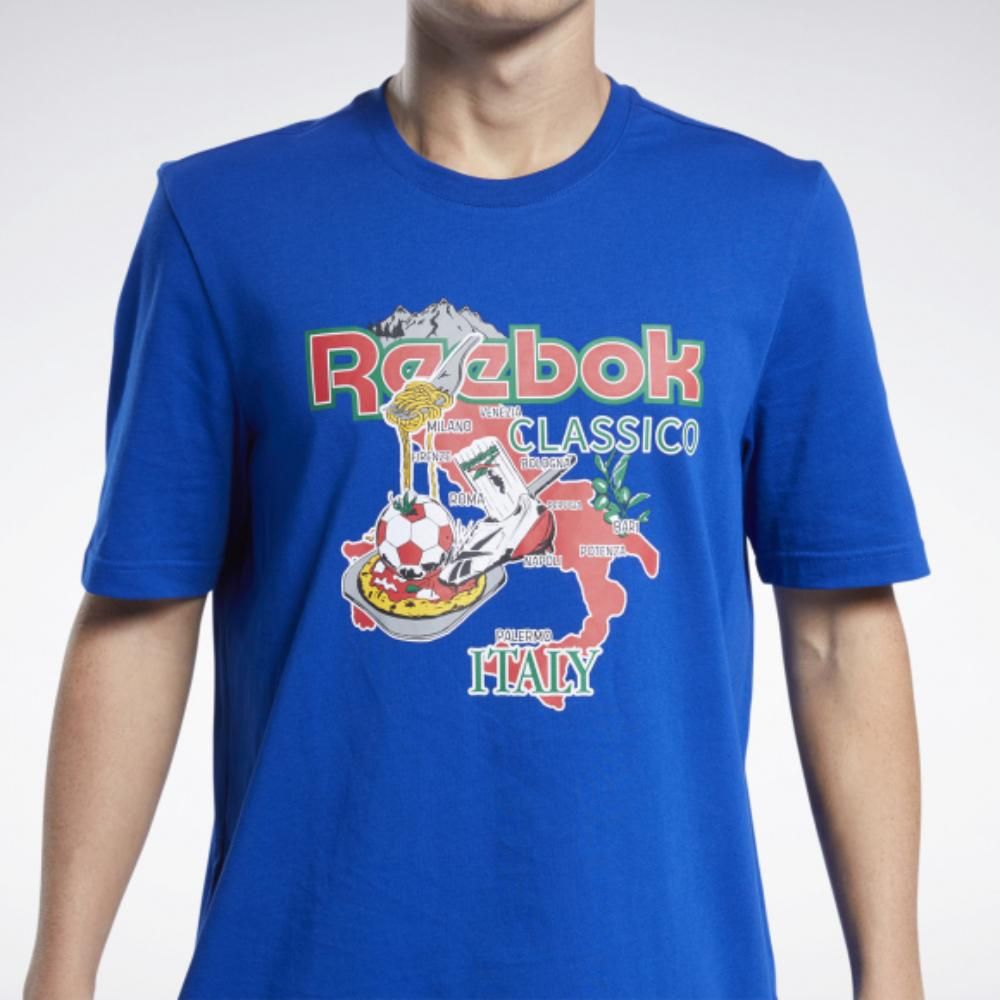 Яркая мужская футболка Reebok Cl Gr Souvenir 4 Tee