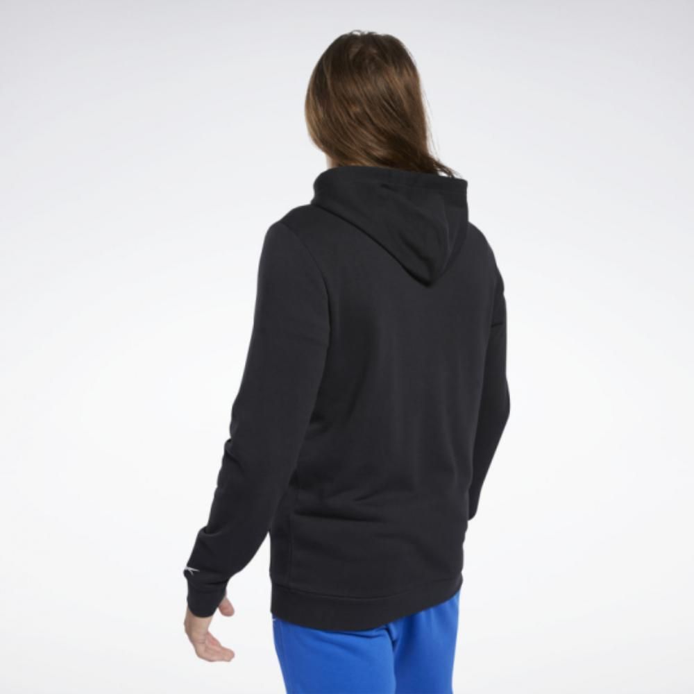 Комфортная мужская толстовка Reebok Te Linear Logo Fz Hoodie