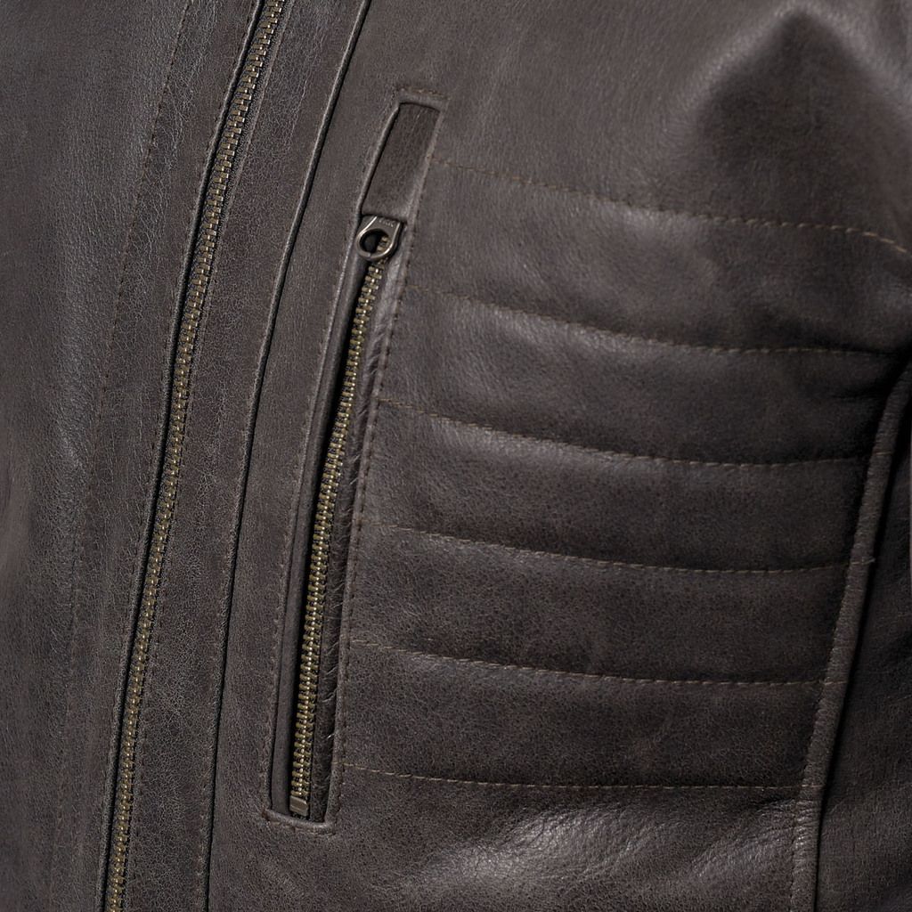 Moteq - Классическая кожаная куртка Gunner
