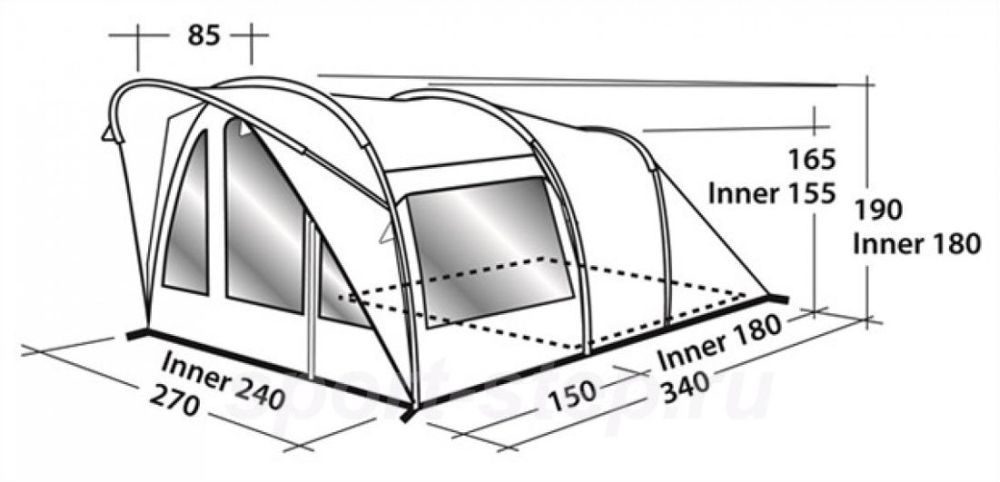 Easy Camp - Палатка кемпинговая Hurricane 300
