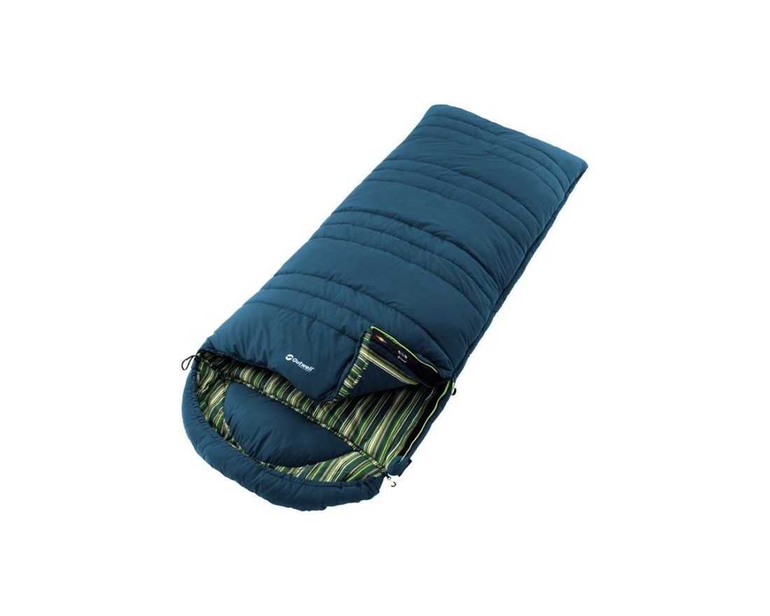 Outwell - Спальный мешок-одеяло с подголовником Camper (комфорт +18 С)