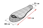 Мешок спальный с правой молнией Alexika Mountain Scout (комфорт +2)