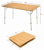 Складной стол King Camp 3929 Bamboo Folding Table