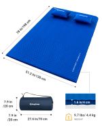 Двухспальный самонадувающийся коврик King Camp 3594 Comfort Double 198х130х4