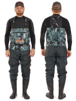 Полукомбинезон Norfin Pilot Bootfoot Camo с сапогами