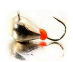 Lucky John - Мормышка цветная в упаковке 5 штук Капля с петелькой и эпоксидной каплей 025 мм