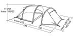 Robens - Палатка туристическая трехместная Osprey 3EX