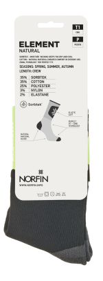 Носки Norfin T1P Element Natural Crew