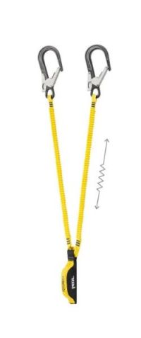 Двойной страховочный строп с карабинами Petzl Absorbica Flex Y MGO