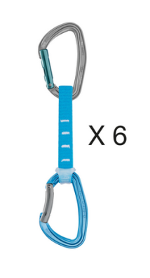 Petzl - Комплект из 6 оттяжек для скалолазания Djinn Axess