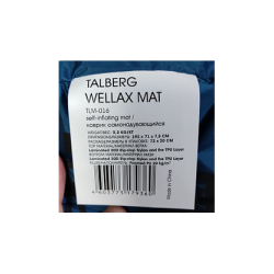Коврик самонадувающийся Talberg Wellax Mat