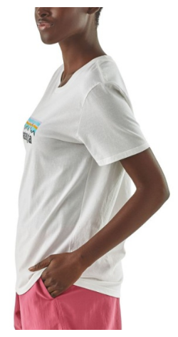 Patagonia - Женская футболка Pastel P-6 Logo Organic Crew T-Shirt