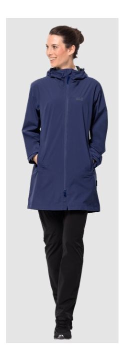 Легкий непродуваемый плащ Jack Wolfskin JWP Coat W