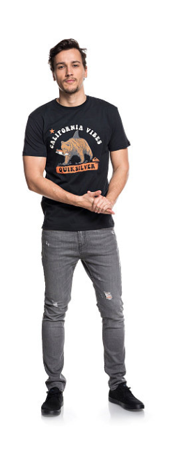 Quiksilver - Интересная мужская футболка Bear Shark