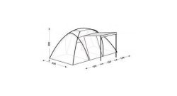 King Camp - Четырёхместная палатка 3030 Bari 4 Fiber