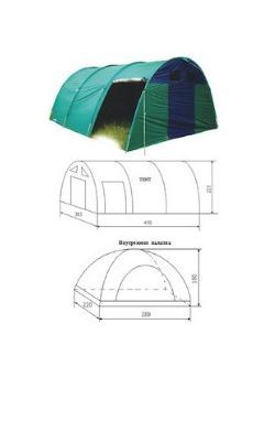 Турлан - Многоместная палатка Кемпинг-6