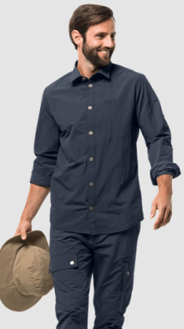 Защитная рубашка Jack Wolfskin Lakeside Roll-up Shirt M