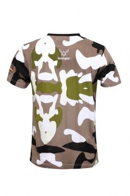 Футболка классическая Remington Men’s Short Sleeve R- Neck Tshirt AOP Camouflage Grey