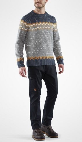Fjallraven - Теплый мужской свитер Ovik Knit