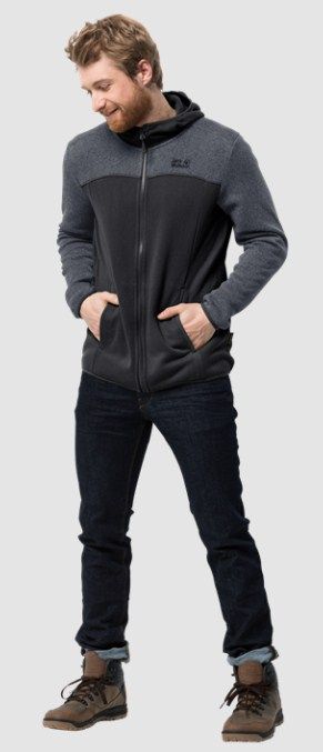 Мужская куртка из флиса Jack Wolfskin Elk Hooded Jacket Men