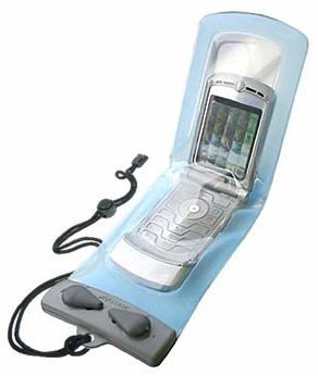 Aquapac - Герметичный серо-голубой чехол Flip Phone Case