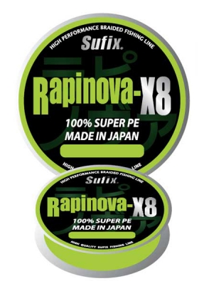 Sufix - Леска с круглым плетением Rapinova-X8 150м