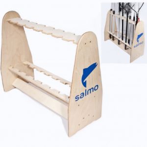Salmo - Стойка деревянная для подсачеков вместительность 16шт