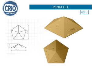 Надежный рельеф для скалолазания Crio Holds Penta Hi L