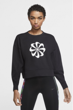 Свитшот Nike W NK Icnclsh Dry Flc Pt Tp Gd