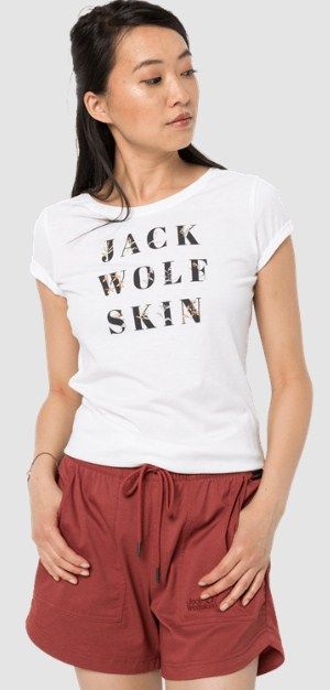 Легкая летняя футболка Jack Wolfskin Flower Letter T W