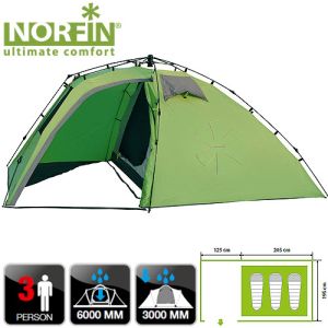 Norfin - Палатка автоматическая туристическая Peled 3 NF