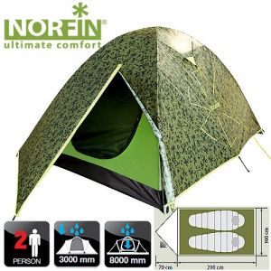 Norfin - Палатка 2-х местная для путешествий COD 2 NC
