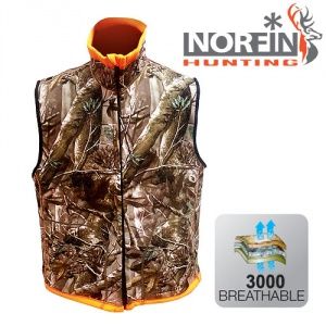 Norfin - Жилет флисовый непродуваемый Hunting Reversable Vest