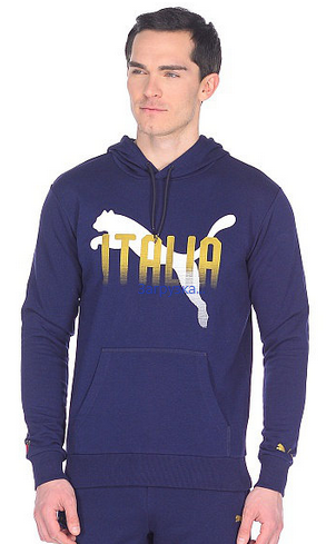 Puma - Стильная мужская толстовка FIGC Italia Fanwear Hoody