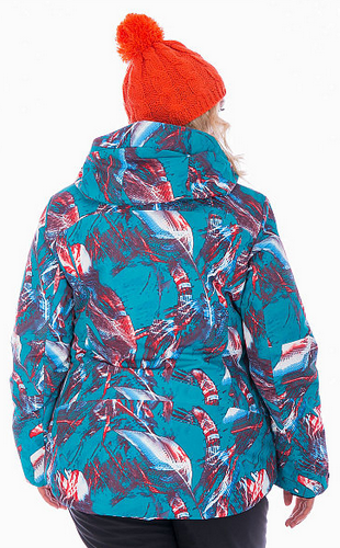 Whsroma - Куртка зимняя с ярким принтом