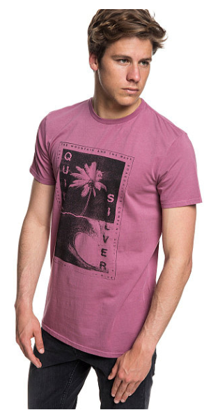 Quiksilver - Замечательная мужская футболка Destroyed Reality