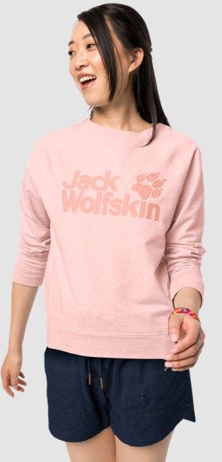 Уютный свитшот Jack Wolfskin Logo Sweatshirt W
