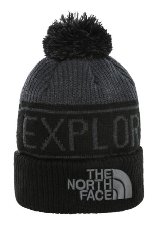 The North Face - Тёплая вязаная шапка Retro Pom Beanie