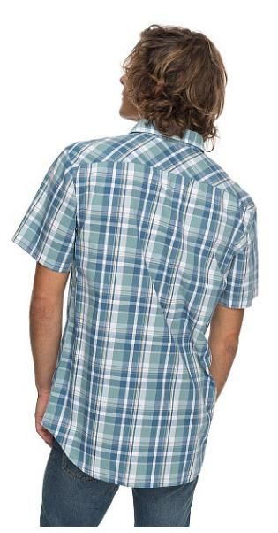 Quiksilver - Классическая мужская рубашка с коротким рукавом Everyday Check
