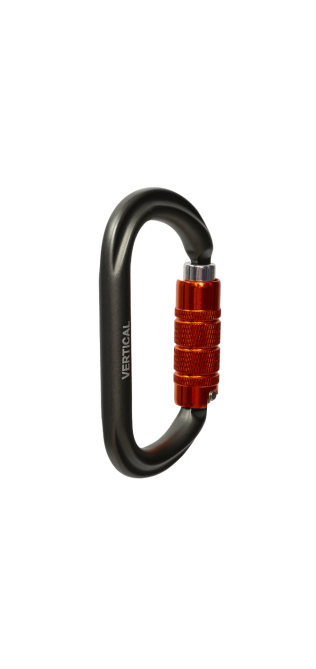 Карабин овал трехтактный Keylock Вертикаль Gray