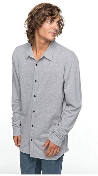 Quiksilver - Уютная мужская рубашка с длинным рукавом Long Effect