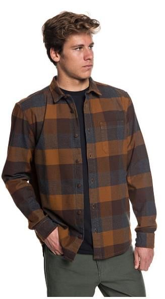 Quiksilver - Традиционная мужская рубашка Stretch Flannel