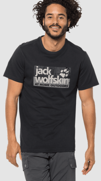 Jack Wolfskin - Стильная футболка Logo T М