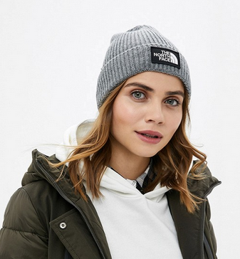 The North Face - Теплая шапка Logo Box Cuffed Beanie