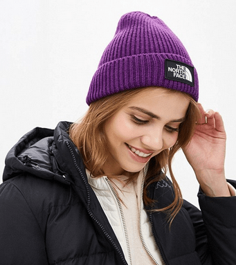 The North Face - Теплая шапка Logo Box Cuffed Beanie