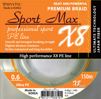 Шнур для твичинга Mystic Sport Max X8 150